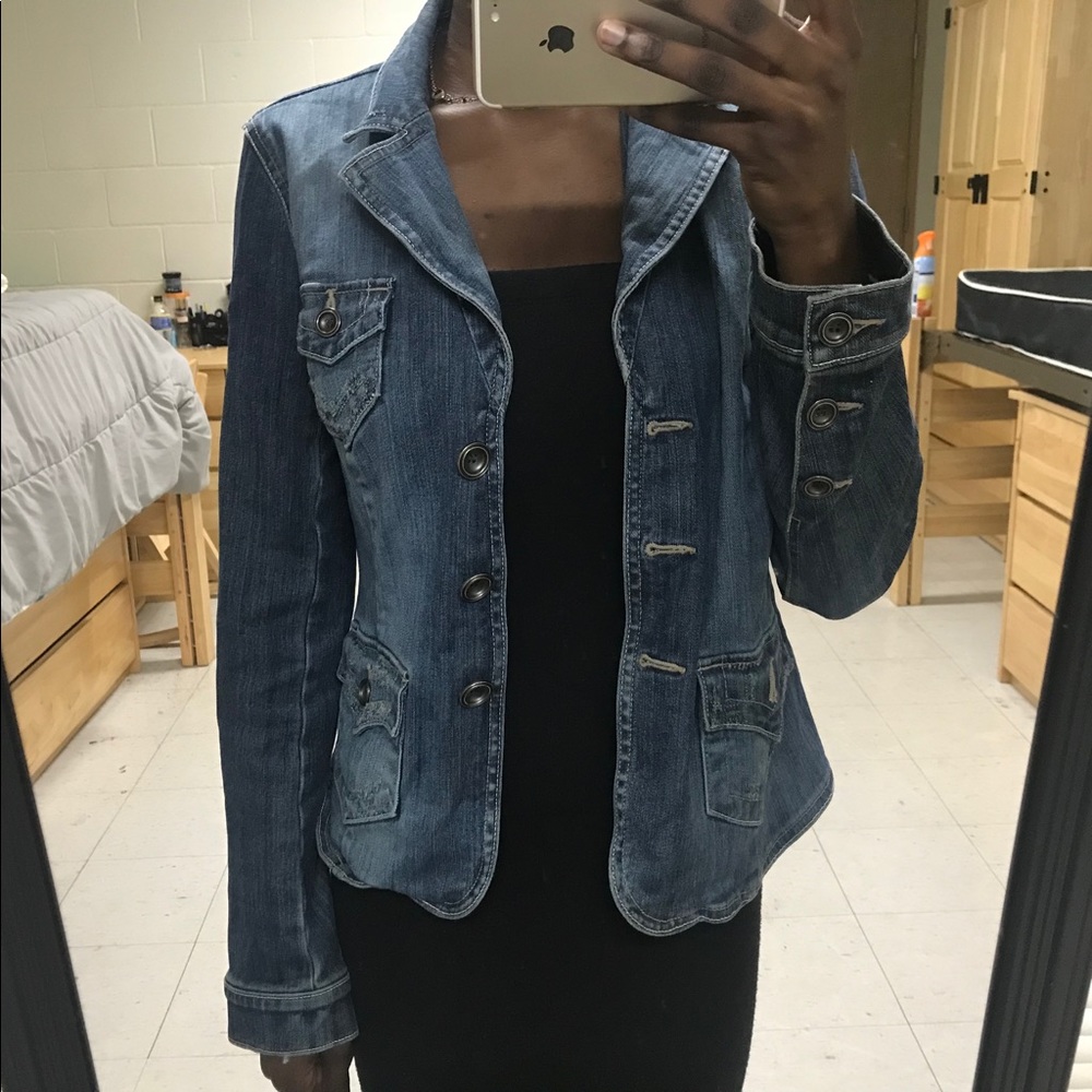 I.N.C Dark blue denim jacket DISCOUNTED SHIPPING!
